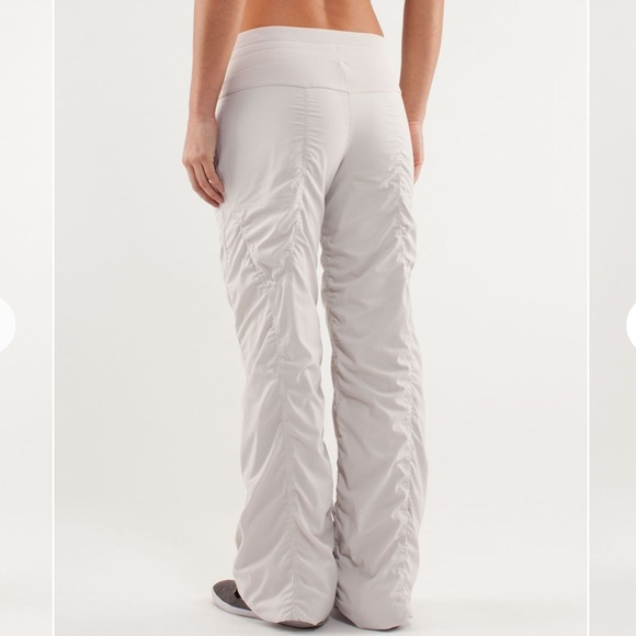 Lululemon Dance Studio Lined Pants Size 4 in Dune Off White - Picture 2 of 12